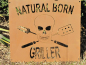 Preview: Edelrost Schild Natural Born Griller