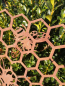 Preview: Edelrost Gartenstecker Wabe