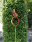 Preview: Edelrost Gartenstecker Futterstation Wintervogel
