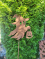 Preview: Edelrost Gartenstecker Gespenst