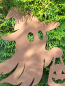 Preview: Edelrost Gartenstecker Gespenst