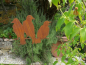 Preview: Edelrost Gartenstecker 3er Set Raben, Variante A