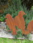 Preview: Edelrost Gartenstecker 3er Set Raben, Variante A