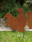 Preview: Edelrost Gartenstecker 3er Set Raben, Variante C