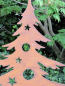 Preview: Edelrost Dekotanne für Weihnachtskugeln 125 cm