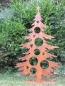 Preview: Edelrost Dekotanne für Christbaumkugeln