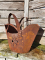 Preview: Edelrost Handtasche zum Bepflanzen