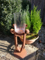 Preview: Edelrost Tischfackel mit Glaswindlicht