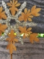 Preview: Topfstecker Schneeflocke Haunani, Goldglitzer