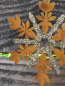 Preview: Topfstecker Schneeflocke Haunani, Goldglitzer