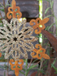 Preview: Topfstecker Schneeflocke Yukina, Goldglitzer
