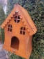 Preview: Edelrost Vogelhaus auf Stab
