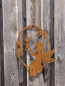 Preview: Edelrost Wandbild Engel