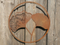 Preview: Edelrost Wandbild Ginkgo