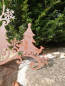 Preview: Edelrost Fensterbild Wald