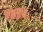 Preview: Edelrost Wildschwein zum Schrauben