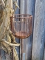 Preview: Edelrost Gartenstecker Cindy mit Glas