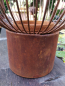 Preview: Edelrost Windlicht Cindy mit Glas