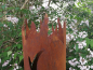 Preview: Edelrost Gartenstecker Windlicht Flamme