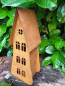 Preview: Edelrost Windlicht Haus, hoch