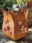 Preview: Edelrost Windlicht Schmetterlinge
