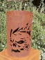 Preview: Edelrost Windlicht Skull