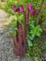 Preview: Edelrost Windlicht Fackel Treibholz 43 cm bis 55 cm
