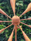 Preview: Edelrost Windrad Neunblatt