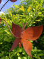 Preview: Edelrost Windrad Schmetterlinge, 80 cm