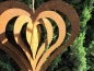 Preview: Windspiel Herz zum Drehen mit 3D Effekt 35 cm