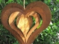Preview: Windspiel Herz zum Drehen mit 3D Effekt 35 cm