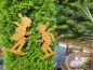Preview: Edelrost Gartenstecker Winterkinder, 2er-Set
