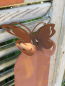 Preview: Edelrost Zaunlatte Schmetterling