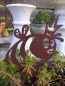 Preview: Edelrost Beetstecker dicke Bienenkönigin