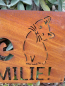 Preview: Edelrost Spruchschild Hier wohnt eine Katze