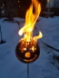 Preview: Edelstahl Gartenstecker Feuerfratze Clown