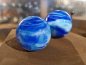Preview: Ersatzglaskugel blau, M8 Gewinde