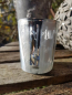 Preview: Glaswindlicht grau-silber