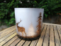 Preview: Glaswindlicht Hirsche, weissbraun