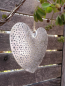 Preview: Edelrost Gartenschild Herz-Zuhause