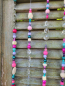 Preview: Hippie-Boho Hänger mit Kristall, pink-lila-türkis