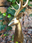 Preview: Hirsch Leif, Polyresin, gold