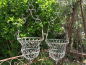 Preview: Shabby Chic Korb Silvana, grau-braun patiniert