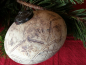 Preview: Christbaumkugel Xandra Tropfen, creme-braun