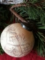 Preview: Christbaumkugel Xandra, creme-braun