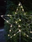 Preview: LED Gartenstecker Stern mit Sternen