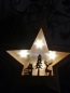 Preview: LED Holzstern Marnie, Hirsch Tanne Haus