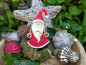 Preview: LED Nikolaus mit Stern mittig, rot
