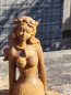 Preview: Gusseisen Meerjungfrau Coralia, mit Edelrostfinish