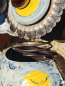Preview: Metall Eule Grey mit Wackelkopf